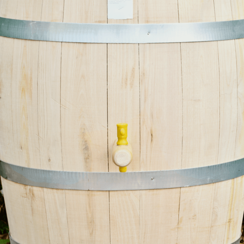 Meuwissen Agro Houten Regenton - 100 Liter Kastanje + Kraan / Handvat