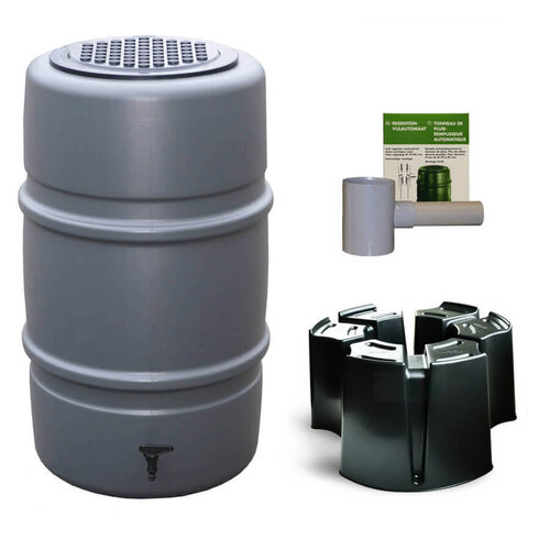 Harcostar Regentonset Harcostar - 227 L - Antraciet + Voet + Vulautomaat