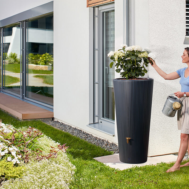 Garantia Vaso Decor Antraciet - Regenton - 220 liter