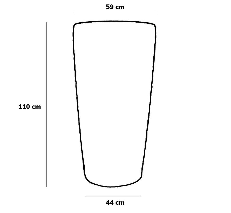 Regenton Modern - 230 liter - Antraciet