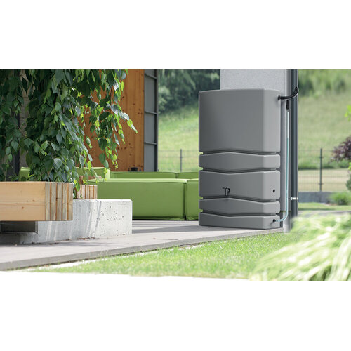Prosperplast Regenton Aqua Tower 350 liter - Grijs