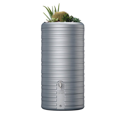 Garantia Regenton Nordic -  300 liter - Grijs + Plantenbak