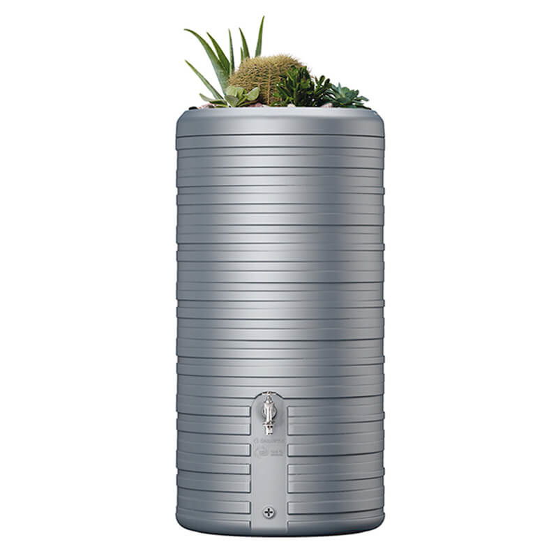 Garantia Regenton Nordic - 300 liter - Grijs + Plantenbak