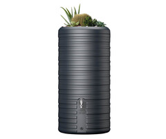 Garantia Regenton Nordic - 300 liter - Antraciet + Plantenbak
