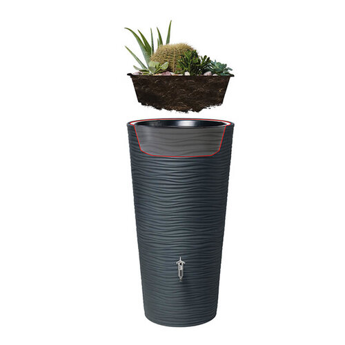 Garantia Regenton Nature - 210 liter - Antraciet