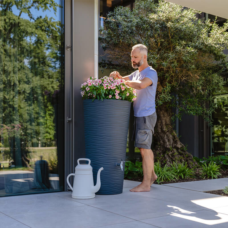 Garantia Regenton Nature - 210 liter - Antraciet