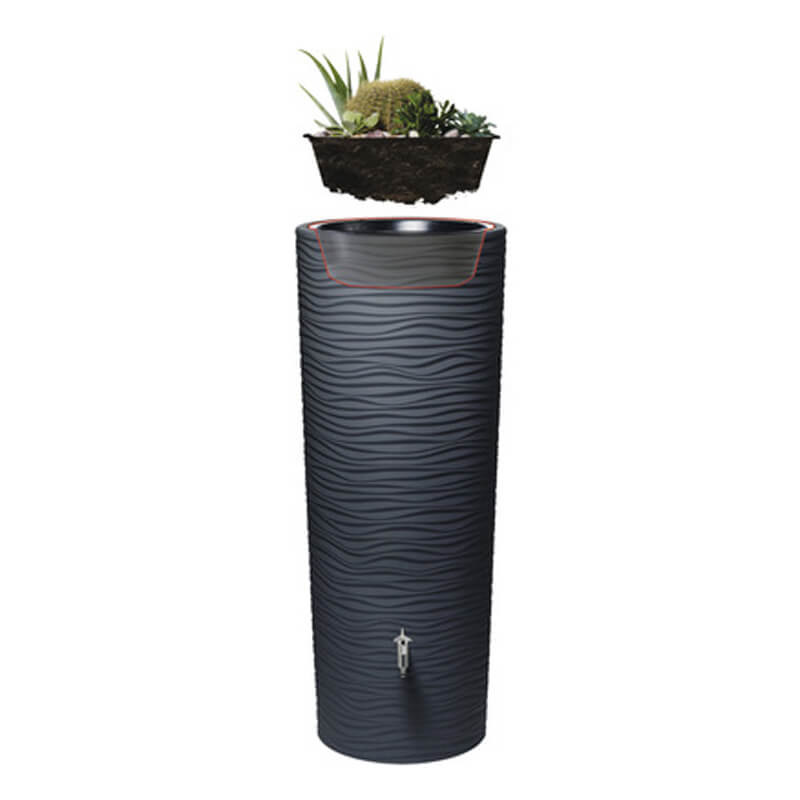 Garantia Regenton Nature - 350 liter - Antraciet