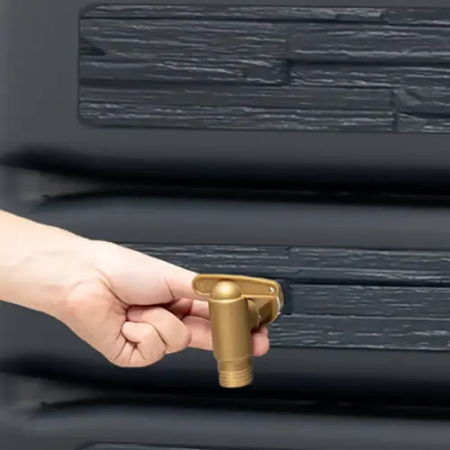 Garantia Regenton Extra Slim - Stone Decor - 400 liter - Antraciet