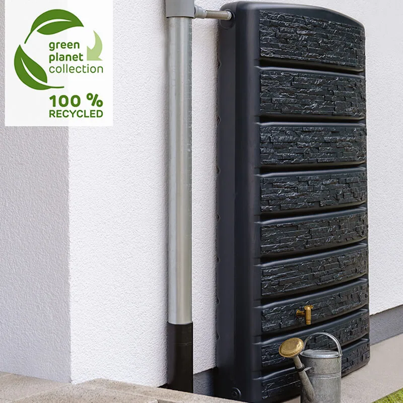 Regenton Extra Slim Stone Decor 400 Liter Antraciet Regenton nu