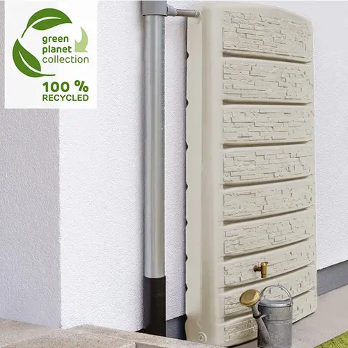 Garantia Regenton Extra Slim - Stone Decor - 400 liter - Beige