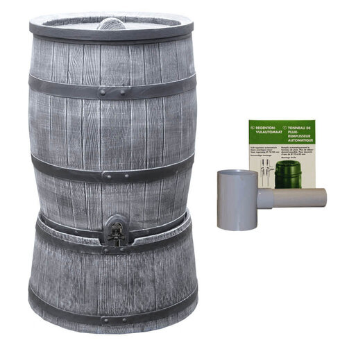 Roto Regentonset Roto 140 Liter + Voet + Vulautomaat - Grijs