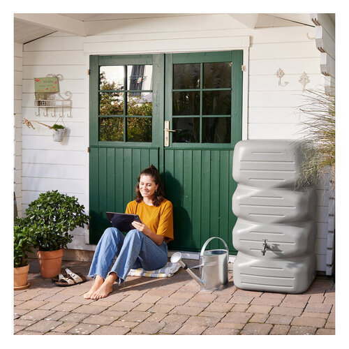 Garantia Regenton Cubus 340 liter - Betongrijs