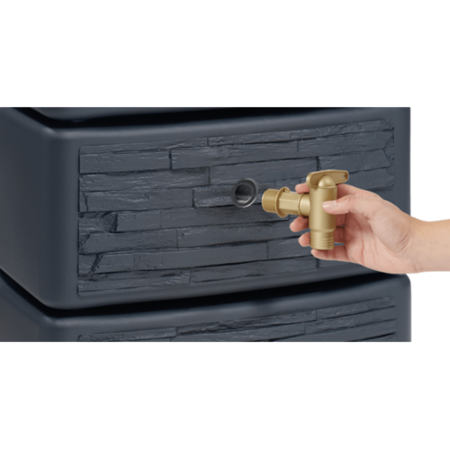 Garantia Regenton Slim 510 liter - Stone Decor - Antraciet