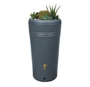 Garantia Regenton met Plantenbak Azura - 230 liter - Antraciet