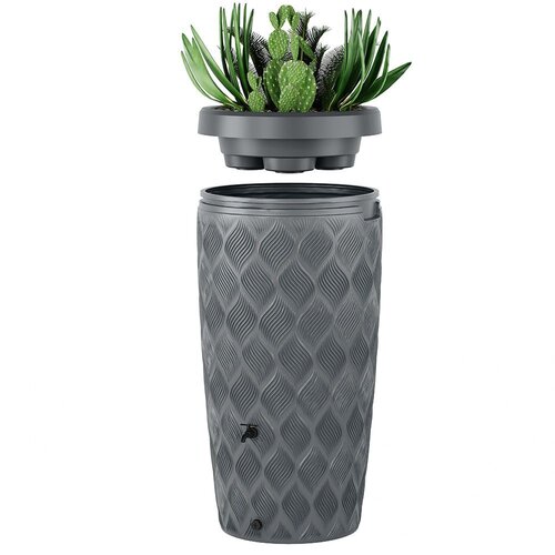 Meuwissen Agro Regenton Delta - 240 liter - 5 kleuren - Inclusief Plantenbak