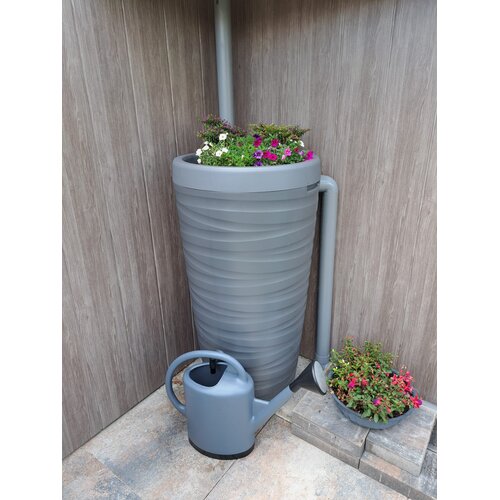 Regenton.nu Regenton Wave - 240 liter - Grijs