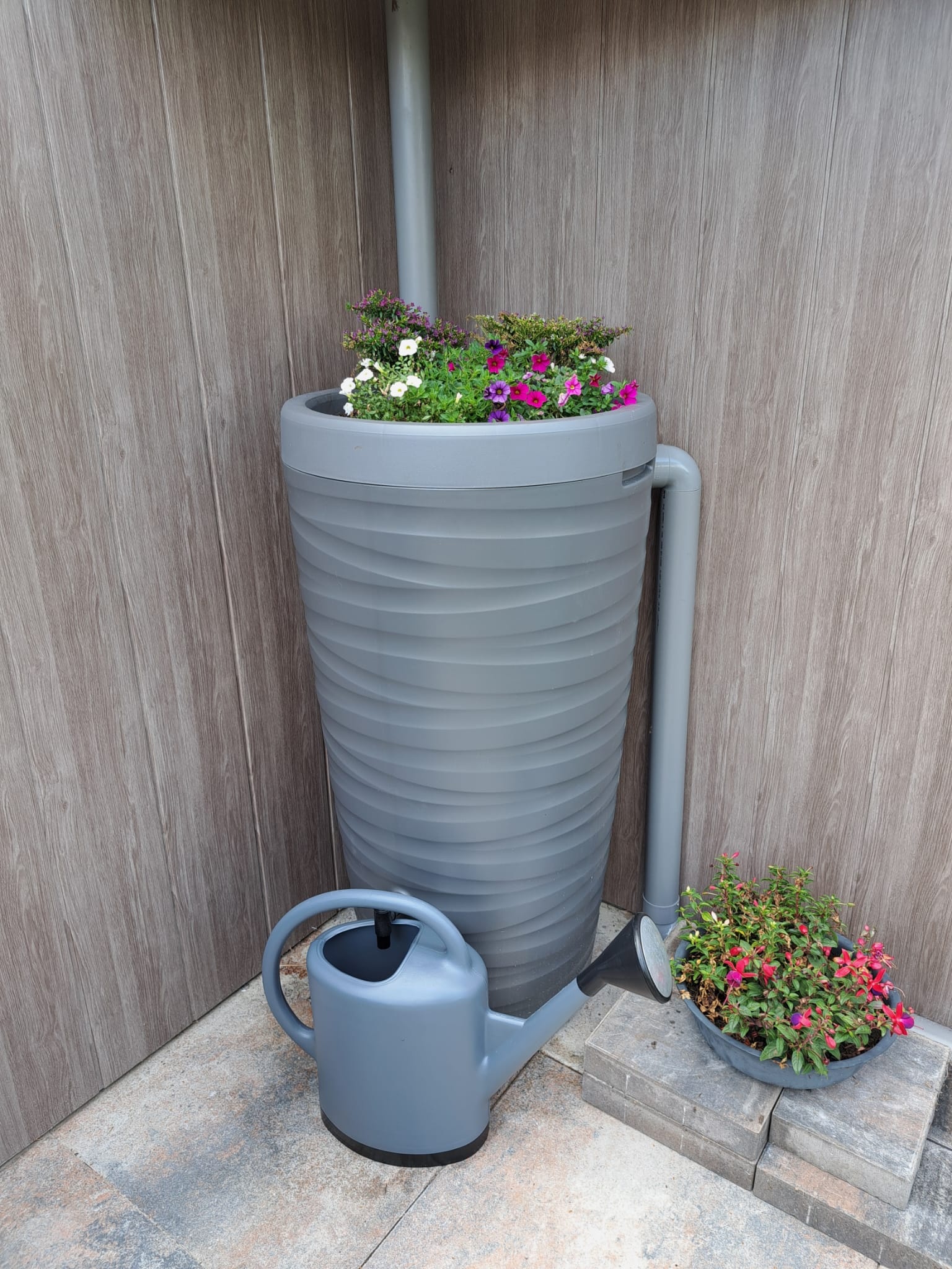 Regenton.nu Regenton Wave - 240 liter - Grijs