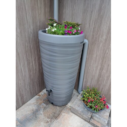 Regenton.nu Regenton Wave - 240 liter - Grijs