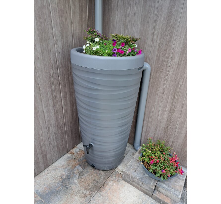 Regenton Wave - 240 liter - Grijs