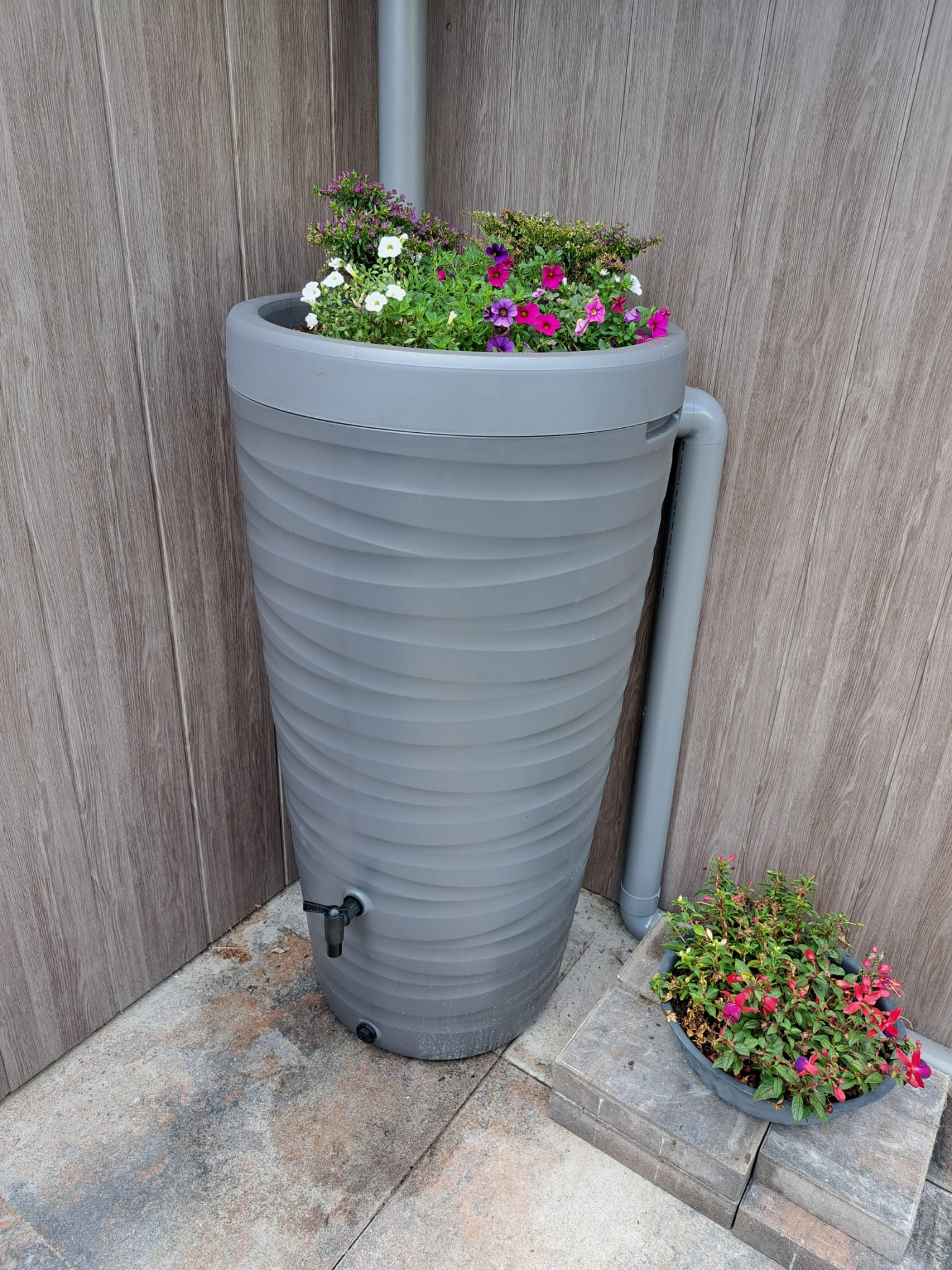 Regenton.nu Regenton Wave - 240 liter - Grijs