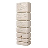 4Rain Regenton Slim 350 liter - Stone Decor - Beige