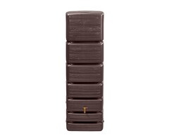 4Rain Regenton Slim - Wood Decor Dark - 350 Liter
