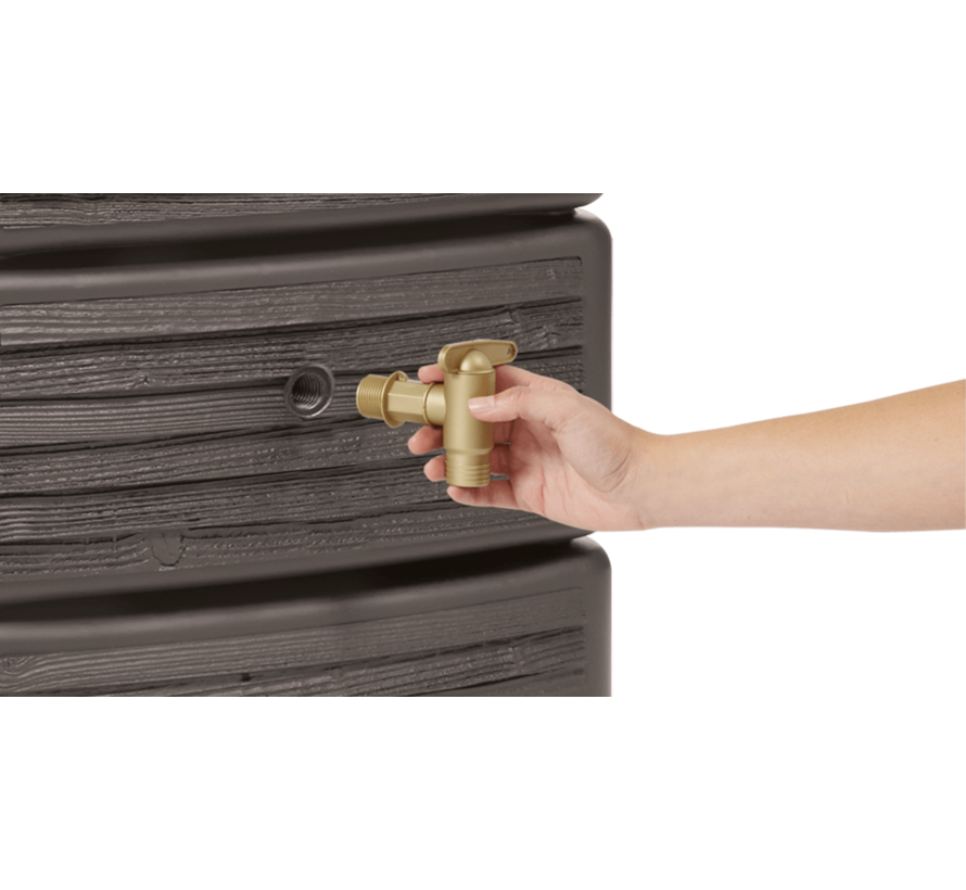Regenton Slim - Wood Decor Dark - 350 Liter