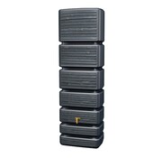 4Rain Regenton Slim - Wood Decor Antraciet - 350 Liter