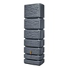 4Rain Regenton Slim 350 liter - Stone Decor - Antraciet