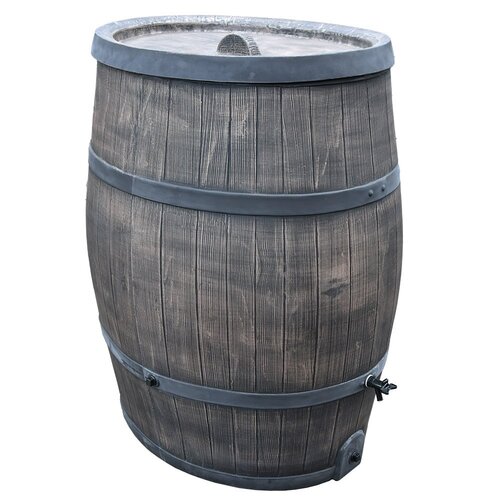 Roto 800 liter regenton - Bruin - Inclusief kraan en stop