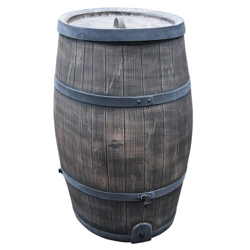 Roto 800 liter regenton - Bruin - Inclusief kraan en stop