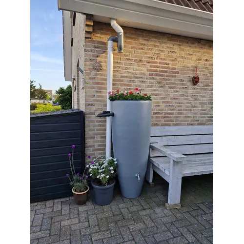 Garantia Regenton met Plantenbak 2 in 1 Grijs 300 liter