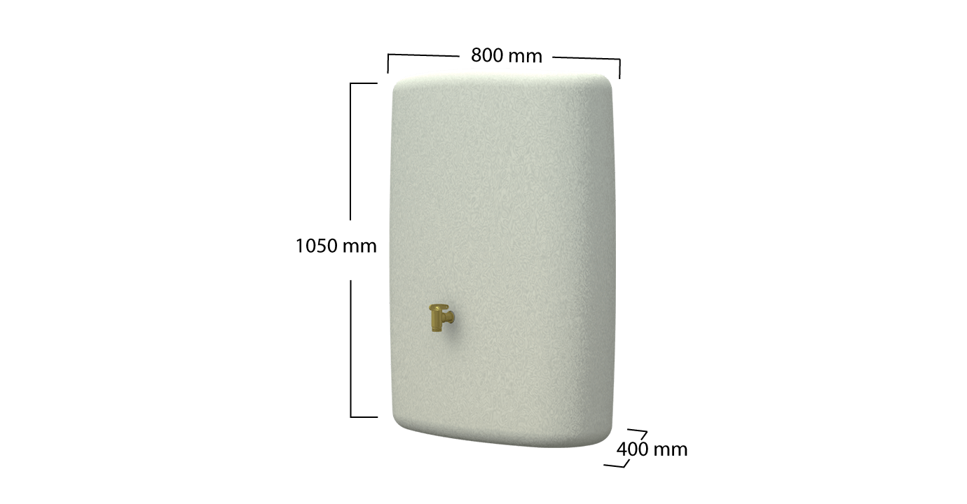 Garantia Terra Regenton - 275 liter - Zandbeige