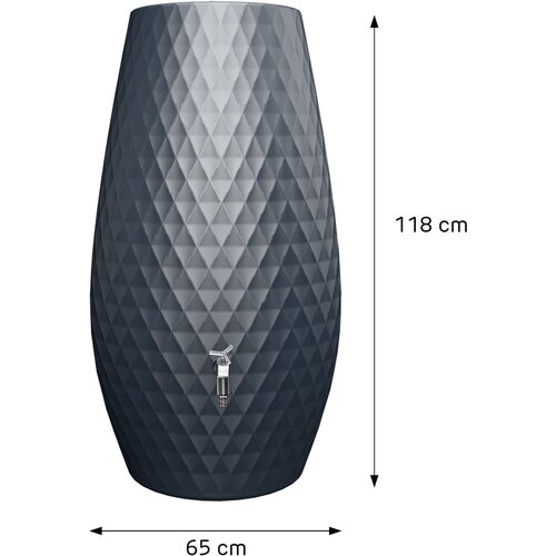 Garantia Triagon Regenton - 230 liter - Geïntegreerde Plantenbak - UV-beschermd