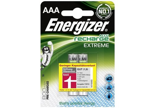 Energizer Energizer Recharge Extreme AAA 800mAh (HR03) - 1 Packung (2 Batterien)