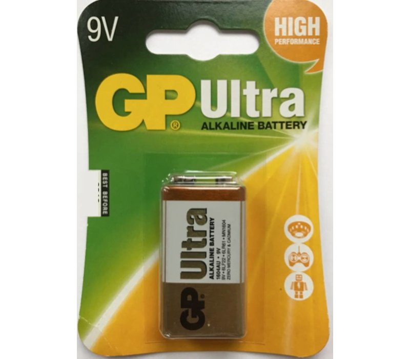 GP Alkaline Ultra 9V blok (6LR61) Blister 1