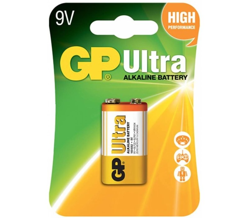 GP Alkaline Ultra 9V blok (6LR61) Blister 1