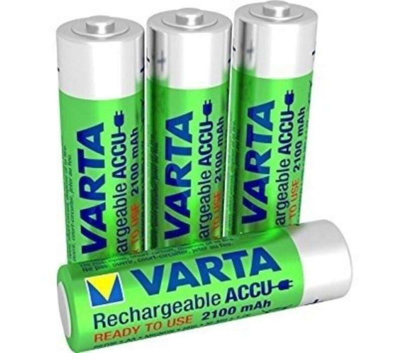 Varta AA 2100mAh rechargeable (HR6) - 1 Packung (4 Batterien)