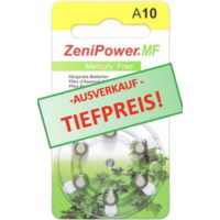 ZeniPower A10 Gelb (PR70) - 20 Päckchen (120 Batterien)