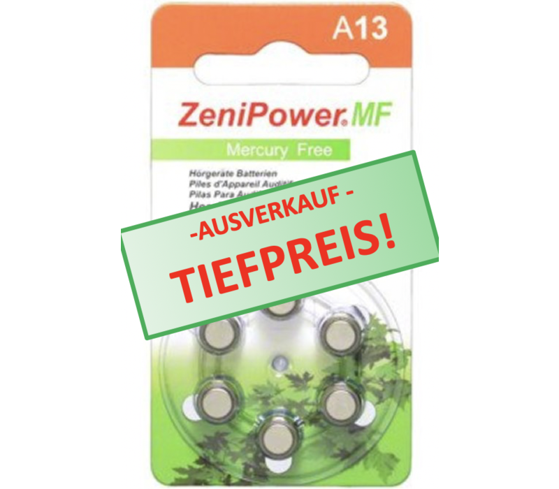 ZeniPower A13 Orange (PR48)  - 10 Päckchen (60 Batterien)