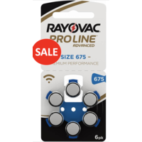 Rayovac 675 ProLine Advanced Premium Performance - 1 Päckchen (6 Batterien)