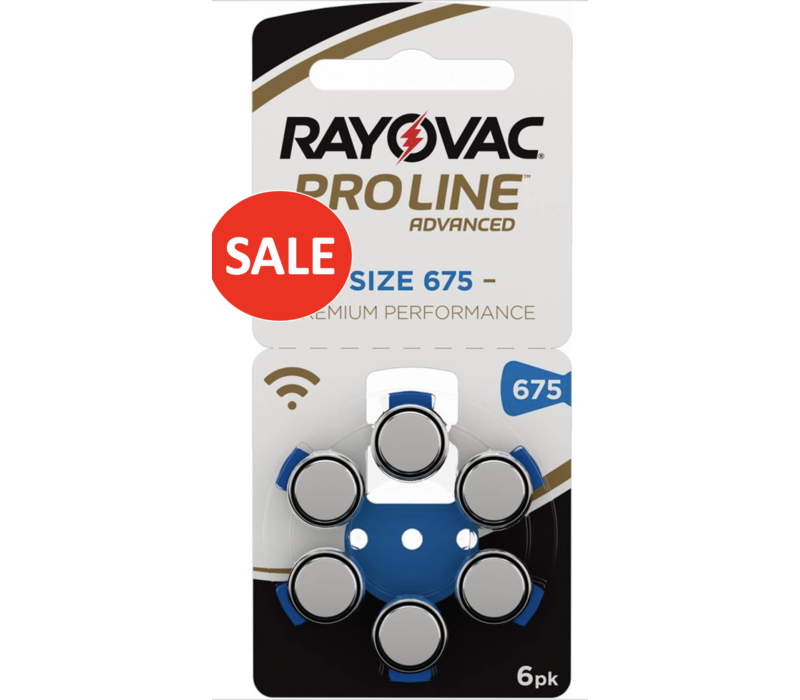 Rayovac 675 ProLine Advanced Premium Performance - 10 Päckchen (60 Batterien)