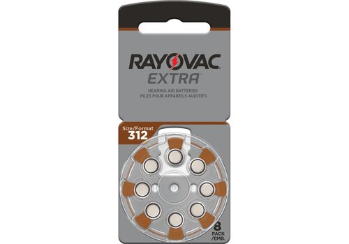 Rayovac Rayovac 312 Extra (Packung/8) - 1 Päckchen