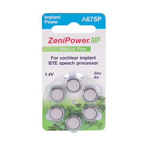 ZeniPower ZeniPower A675P Cochlear – 10 packs