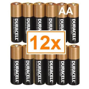 Duracell Duracell Alkaline AA Mignon LR6 - 1 Packung (12 Batterien)