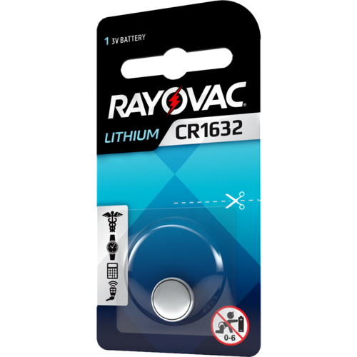 Rayovac Rayovac Lithium CR1632 3V button cell Blister 1 - 1 pack Rayovac Rayovac Lithium CR1632 3V button cell Blister 1 - 1 pack