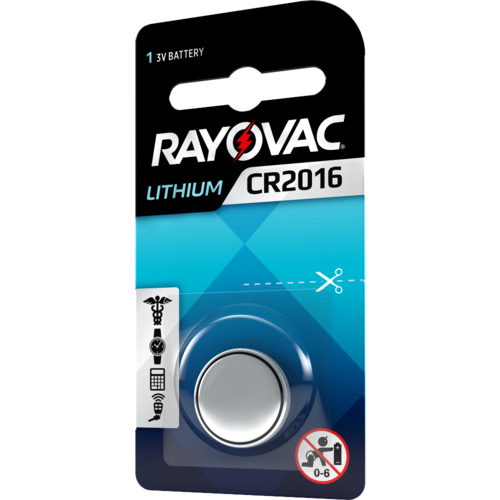 Rayovac Rayovac Lithium CR2016 3V knoopcel  - 1 pakje