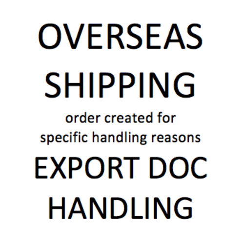 Overseas Shipping and Export handling - art. added for specific handling