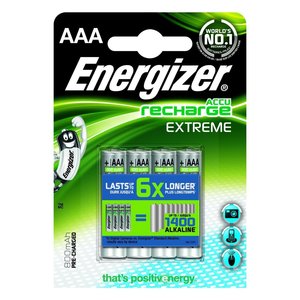 Energizer Energizer Recharge Extreme AAA 800mAh (HR03) - 1 Packung (2 Batterien)