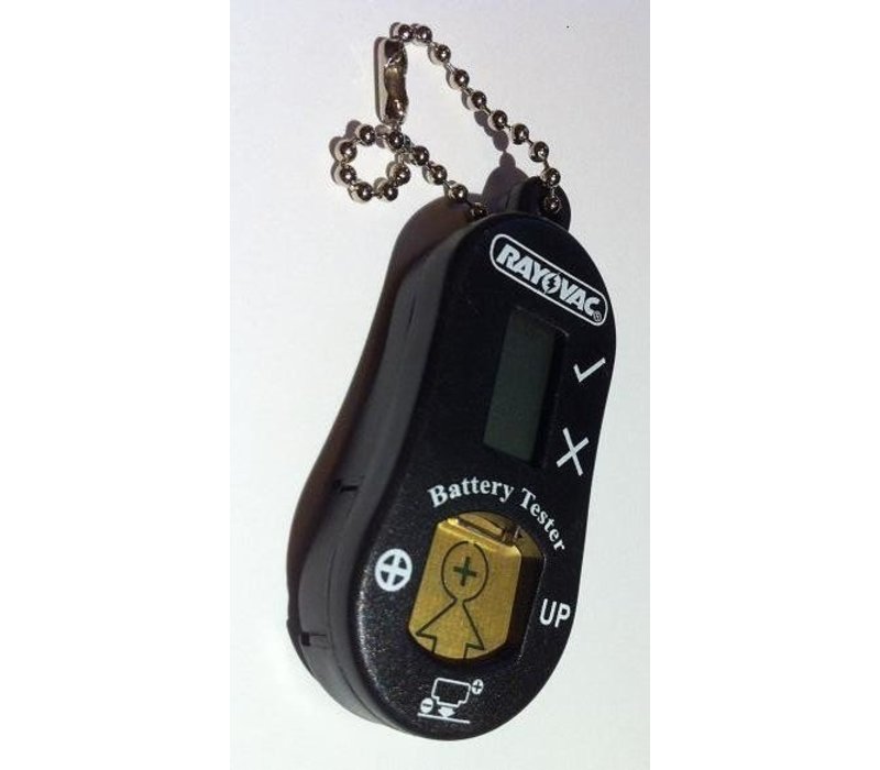 Rayovac battery tester key chain